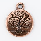 19mm Antique Copper Tierracast Tree of Life Charm #CKC285-General Bead