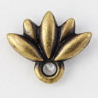 10mm Antique Brass Tierracast Pewter Lotus Ear Post #CKC308-General Bead