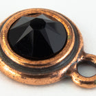 34ss Antique Copper Tierracast Bezel Ear Post with Loop (All Colors) #CKC316-General Bead