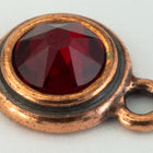 34ss Antique Copper Tierracast Bezel Ear Post with Loop (All Colors) #CKC316-General Bead