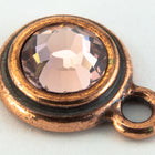 34ss Antique Copper Tierracast Bezel Ear Post with Loop (All Colors) #CKC316-General Bead