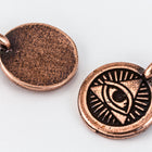 16.6mm Antique Copper Tierracast Eye of Providence Charm #CKC352-General Bead