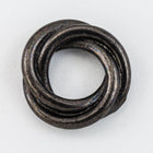 8mm Black Tierracast Twisted Spacer Bead (35 Pieces) #CKC265-General Bead