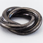10mm Black Tierracast Pewter Twisted Spacer (30 Pcs) #CKC376-General Bead