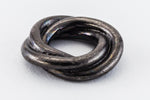 10mm Black Tierracast Pewter Twisted Spacer (30 Pcs) #CKC376-General Bead