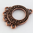23mm Antique Copper Tierracast 5 Loop Spiral Chandelier #CKD434-General Bead