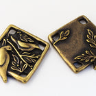 21mm Antique Brass Tierracast Botanical Birds Link #CKE443-General Bead