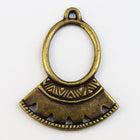 30mm Antique Brass Tierracast Pewter Ethnic Ring Fan Link #CKE451-General Bead