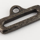 1/2" Black TierraCast Distessed Slide with Loop (20 Pcs) #CK485-General Bead