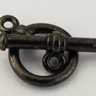 12mm Black Tierracast Pewter Toggle Clasp #CK047-General Bead