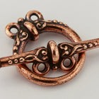 15mm Antique Copper Tierracast Pewter Heirloom 2 Loop Toggle Clasp #CK535-General Bead