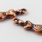 20mm Antique Copper Tierracast Spiral Goddess Drop #CK569-General Bead