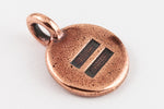 17mm Antique Copper Tierracast Equality Charm #CK619-General Bead