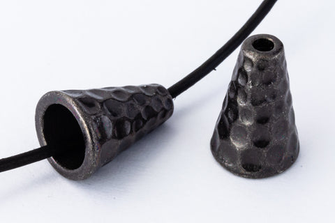 13mm Black TierraCast Hammered Cone #CK747-General Bead