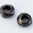 5mm Black TierraCast Nugget Heishi (50 Pcs) #CK776-General Bead