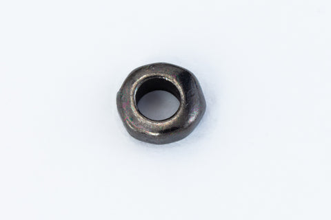 5mm Black TierraCast Nugget Heishi (50 Pcs) #CK776-General Bead