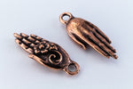 27mm Antique Copper TierraCast Blossom Hand Charm (10 Pcs) #CK832-General Bead