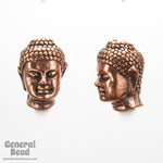 10mm x 14mm Antique Copper Tierracast Buddha Head Bead-General Bead