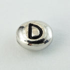 6mm x 5mm Antique Silver Tierracast Pewter Letter "D" Bead #CKD237-General Bead