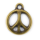 19mm Antique Brass Tierracast Peace Charm #CKD281-General Bead