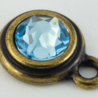 34ss Antique Brass Tierracast Bezel Ear Post with Loop (All Colors) #CKD316-General Bead