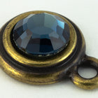 34ss Antique Brass Tierracast Bezel Ear Post with Loop (All Colors) #CKD316-General Bead