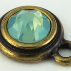 34ss Antique Brass Tierracast Bezel Ear Post with Loop (All Colors) #CKD316-General Bead
