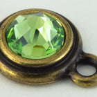 34ss Antique Brass Tierracast Bezel Ear Post with Loop (All Colors) #CKD316-General Bead