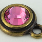 34ss Antique Brass Tierracast Bezel Ear Post with Loop (All Colors) #CKD316-General Bead