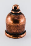8mm Antique Copper Tierracast Taj Mahal Cord End (5 Pcs) #CKD366-General Bead