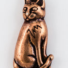 22mm Antique Copper Tierracast Pewter Sitting Cat Charm #CKD368-General Bead