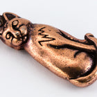 22mm Antique Copper Tierracast Pewter Sitting Cat Charm #CKD368-General Bead