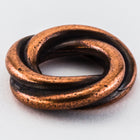 12mm Antique Copper Tierracast Twisted Spacer Bead (20 Pieces) #CKD351-General Bead