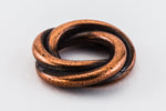 12mm Antique Copper Tierracast Twisted Spacer Bead (20 Pieces) #CKD351-General Bead