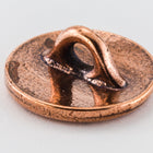 12mm Antique Copper Tierracast "Om" Button (20 Pcs) #CKD385-General Bead