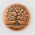 16mm Antique Copper Tierracast "Tree of Life" Button (15 Pcs) #CKD386-General Bead