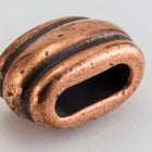 6mm x 2mm Antique Copper Tierracast Deco Barrel (10 Pcs) #CKD416-General Bead