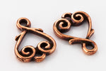 13mm Antique Copper Tierracast Vine Heart Link #CKD431-General Bead