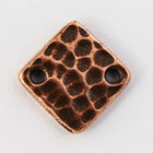 12mm Antique Copper Tierracast Hammered Diamond Link #CKD441-General Bead