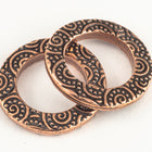 5/8" Antique Copper TierraCast Pewter Spiral Ring (20 Pcs) #CK475-General Bead