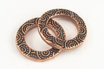 3/4" Antique Copper TierraCast Pewter Spiral Ring (20 Pcs) #CK478-General Bead