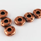 7mm x 18mm Antique Copper TierraCast 3 Hole Nugget Spacer Bar (20 Pcs) #CK483-General Bead