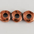 7mm x 18mm Antique Copper TierraCast 3 Hole Nugget Spacer Bar (20 Pcs) #CK483-General Bead