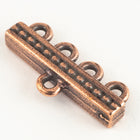 10mm x 22mm Antique Copper TierraCast Beaded 4 Loop End Bar (20 Pcs) #CK494-General Bead