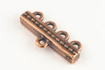 10mm x 22mm Antique Copper TierraCast Beaded 4 Loop End Bar (20 Pcs) #CK494-General Bead