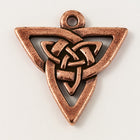 20mm Antique Copper Tierracast Pewter Open Triangle Pendant Drop (10 Pcs) #CK510-General Bead