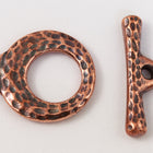 18mm Antique Copper TierraCast Pewter Maker's Toggle Clasp #CK511