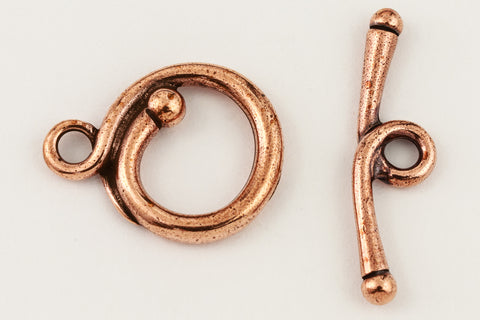 17mm Antique Copper Tierracast Pewter Renaissance Toggle Clasp #CK513-General Bead