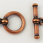 12mm Antique Copper TierraCast Pewter Toggle Clasp #CK047-General Bead