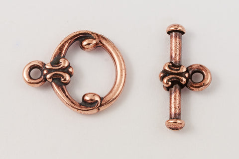 13mm Antique Copper Tierracast Pewter Classic Toggle Clasp #CK527-General Bead